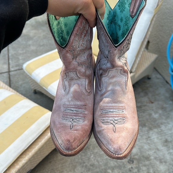 Corral Pink Heeled Boots - Picture 3 of 4